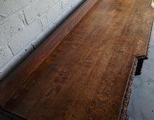 Load image into Gallery viewer, Victorian Antique Carved Oak Breakfront Hall Table
