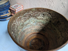 Load image into Gallery viewer, Vintage Arts and Crafts Brass Planter / Jardiniere

