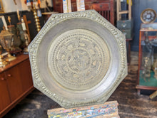 Load image into Gallery viewer, Large Vintage Indian Octagonol Brass Charger / Tray
