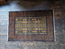 Load image into Gallery viewer, 4&#39;4&quot; x 2&#39;10.5&quot; Antique Afghan Hand Knotted Wool Baluch Rug - 132cm x 88cm
