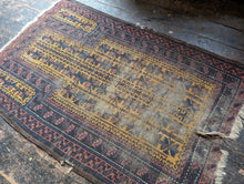 Load image into Gallery viewer, 4&#39;3&quot; x 2&#39;8&quot; Antique Nomadic Timuri Baluch Wool Rug - 130 x 86cm
