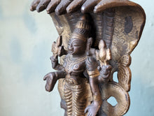 Load image into Gallery viewer, Antique Indian Maha Vishnu Shesha Statue Figurine
