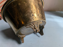 Load image into Gallery viewer, Vintage Small Tripod Brass Planter / Jardinier
