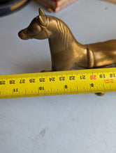 Load image into Gallery viewer, Vintage Mid Century Brass Horse Statue / Figurine
