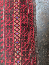 Load image into Gallery viewer, 4&#39;4&quot; x 3&#39;11&quot; Vintage Afghan Baluch Rug - 131 x 88cm
