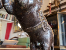 Load image into Gallery viewer, Vintage Pair of Large Bronze Horse Sculptures
