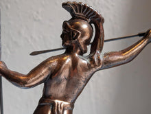 Load image into Gallery viewer, Vintage Roman Gladiator Copper Plated Spelter Sculpture
