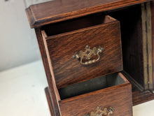 Load image into Gallery viewer, Antique Victorian Oak Desktop Cabinet
