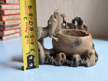 Load image into Gallery viewer, Vintage Chinese Soapstone Weasel Brush Pot
