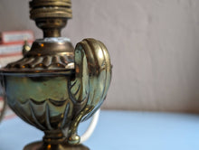 Load image into Gallery viewer, Table Lamp Made From Converted &quot;Aladdin&quot; Oil Lamp
