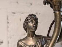 Load image into Gallery viewer, 1940&#39;s Art Nouveau Figural Torchiere Table Lamp
