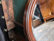 Load image into Gallery viewer, Large Edwardian Oval Mahogany Mirror
