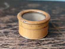 Load image into Gallery viewer, Small Victorian Wood and Glass Pill Box Container
