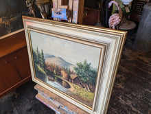 Load image into Gallery viewer, 1940&#39;s Swedish Landscape Oil Painting In Frame - 56 x 46cm - E Denby
