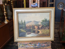 Load image into Gallery viewer, 1940&#39;s Swedish Landscape Oil Painting In Frame - 56 x 46cm - E Denby
