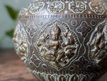 Load image into Gallery viewer, Antique Burmese Silver Inlaid Bronze Lota Vase
