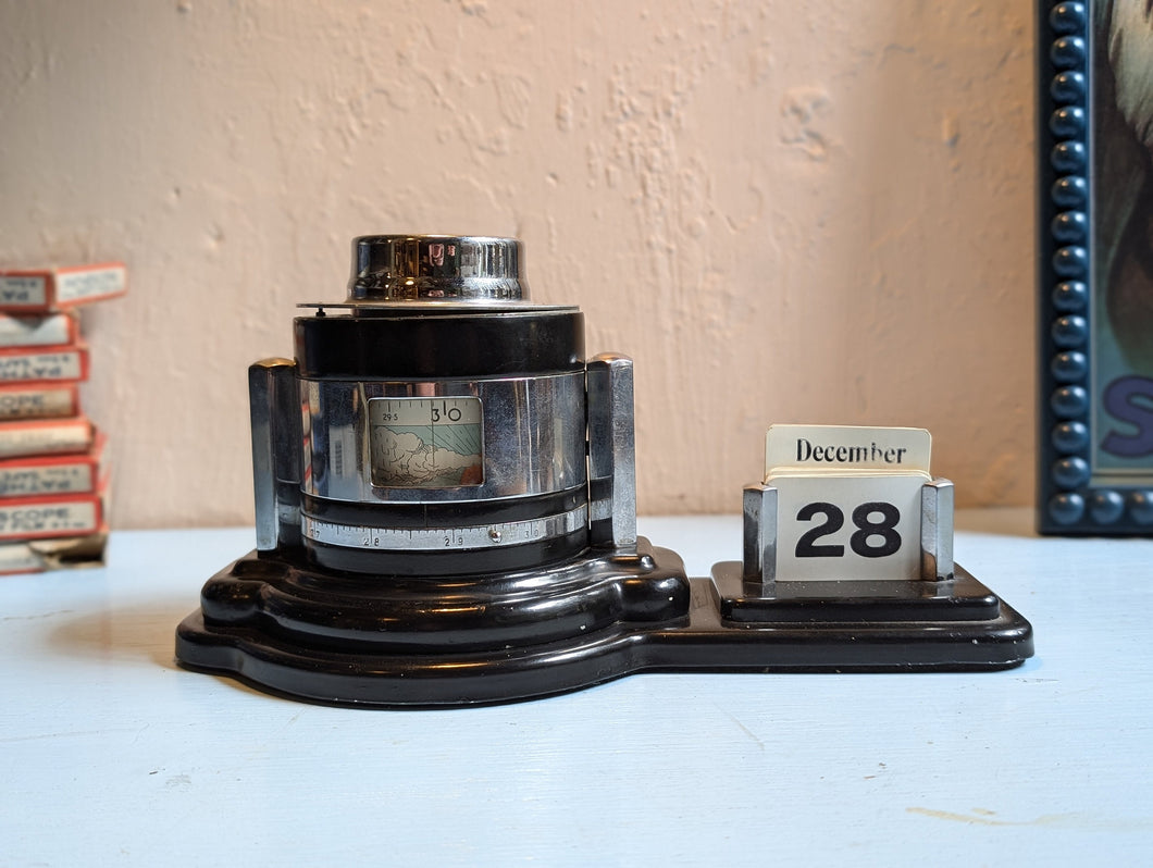 Art Deco Unigraph Barometer Weather Station