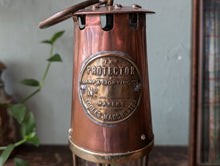 Load image into Gallery viewer, Antiqu Eccles &quot;The Protector&quot; Miners Safety Lamp
