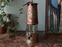 Load image into Gallery viewer, Antiqu Eccles &quot;The Protector&quot; Miners Safety Lamp
