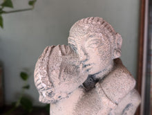 Load image into Gallery viewer, Indian Cast Weathered Statue of Lovers in Embrace
