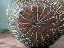Load image into Gallery viewer, Antique Burmese Silver Inlaid Bronze Lota Vase
