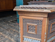 Load image into Gallery viewer, Early 20th.C Arabic Mother of Pearl Inlaid Hexagonal Islamic Tea Table
