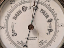 Load image into Gallery viewer, Victorian Brass Aneroid Wall Barometer - John Barker
