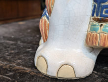Load image into Gallery viewer, Vintage Hollywood Regency Elephant Garden Plant Stand / Stool
