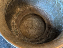 Load image into Gallery viewer, Vintage Embossed Brass Planter Jardiniere on Stand

