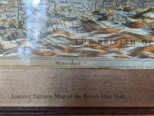 Load image into Gallery viewer, Vintage Foiled World Map in Hardwood Frame
