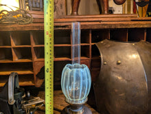 Load image into Gallery viewer, Victorian Art Nouveau Oil Lamp Lantern With Vaseline Shade
