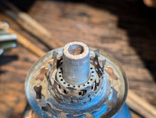 Load image into Gallery viewer, Victorian Art Nouveau Oil Lamp Lantern With Vaseline Shade
