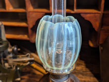 Load image into Gallery viewer, Victorian Art Nouveau Oil Lamp Lantern With Vaseline Shade
