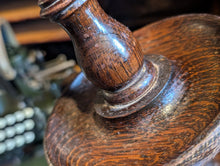 Load image into Gallery viewer, Antique English Oak Barley Twist Candle Sticks
