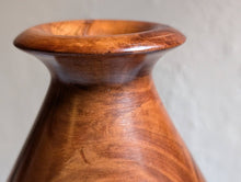 Load image into Gallery viewer, Waxed Wooden Vase Turned From Cherry Wood
