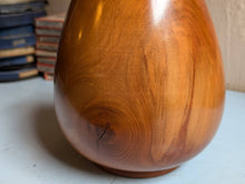 Load image into Gallery viewer, Waxed Wooden Vase Turned From Cherry Wood
