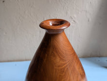 Load image into Gallery viewer, Waxed Wooden Vase Turned From Cherry Wood
