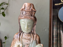 Load image into Gallery viewer, 19th.C Jade Statue of Goddess Guanyin
