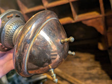Load image into Gallery viewer, Victorian Art Nouveau Oil Lamp Lantern With Vaseline Shade
