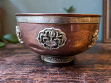 Load image into Gallery viewer, Vintage Tibetan Copper Offering Bowl
