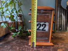 Load image into Gallery viewer, Antique Mahogany Perpetual Desk Calendar
