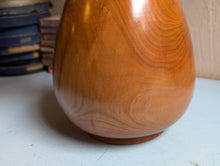 Load image into Gallery viewer, Waxed Wooden Vase Turned From Cherry Wood
