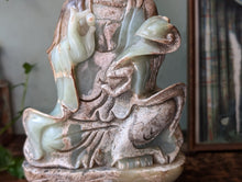 Load image into Gallery viewer, 19th.C Jade Statue of Goddess Guanyin
