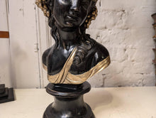 Load image into Gallery viewer, Early 20th.C French Gilt Bronze Bust Of Fruit Maiden Signed Louis Beatux
