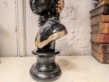 Load image into Gallery viewer, Early 20th.C French Gilt Bronze Bust Of Fruit Maiden Signed Louis Beatux
