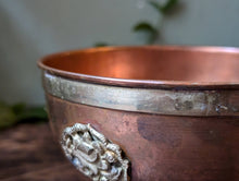 Load image into Gallery viewer, Vintage Tibetan Copper Offering Bowl
