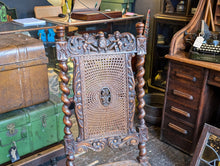 Load image into Gallery viewer, 19th Century Duch Carved Beach Hall Chair
