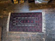 Load image into Gallery viewer, 5&#39;4&quot; x 2&#39;9&quot; Vintage Afghan Hand Knotted Wool Baluch Rug - 164cm x 84cm
