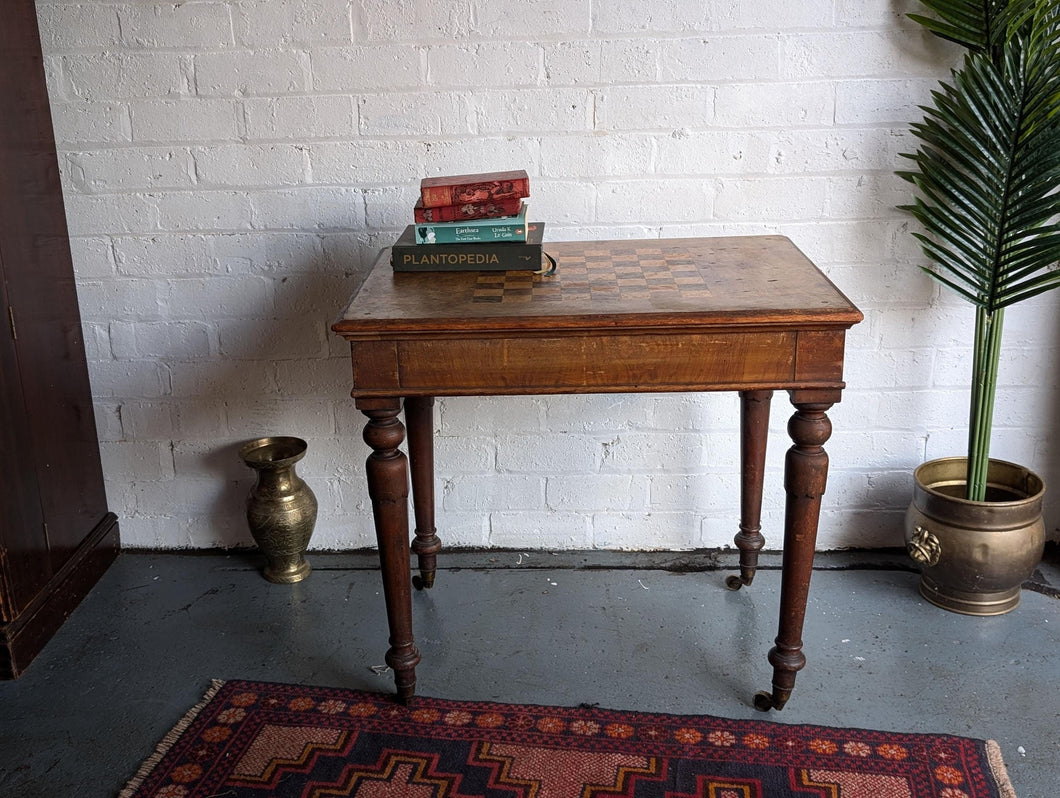 Victorian Chess / Games Table