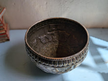 Load image into Gallery viewer, 19th.C Indian Repousse  Silvered Bronze Bowl
